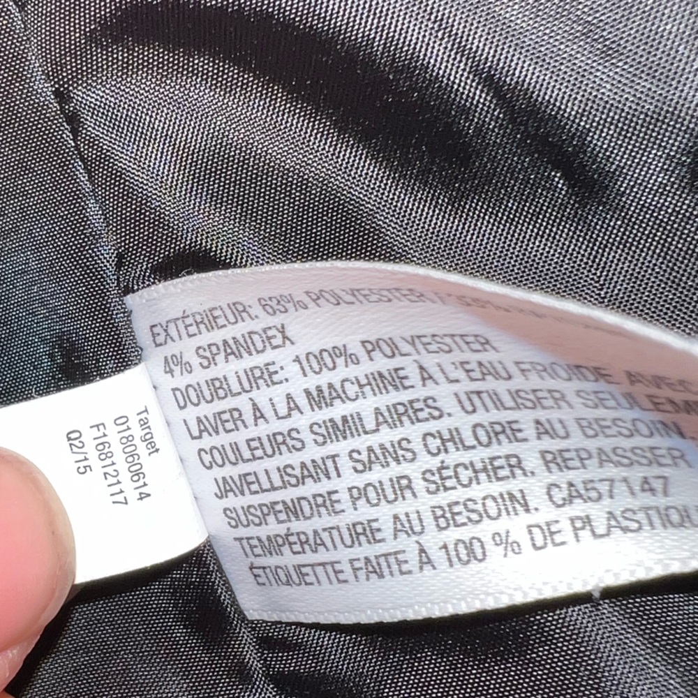 Merona Black Chic Front Button Long Sleeve Jacket Casual Office Blazer Size 6 - Picture 10 of 10